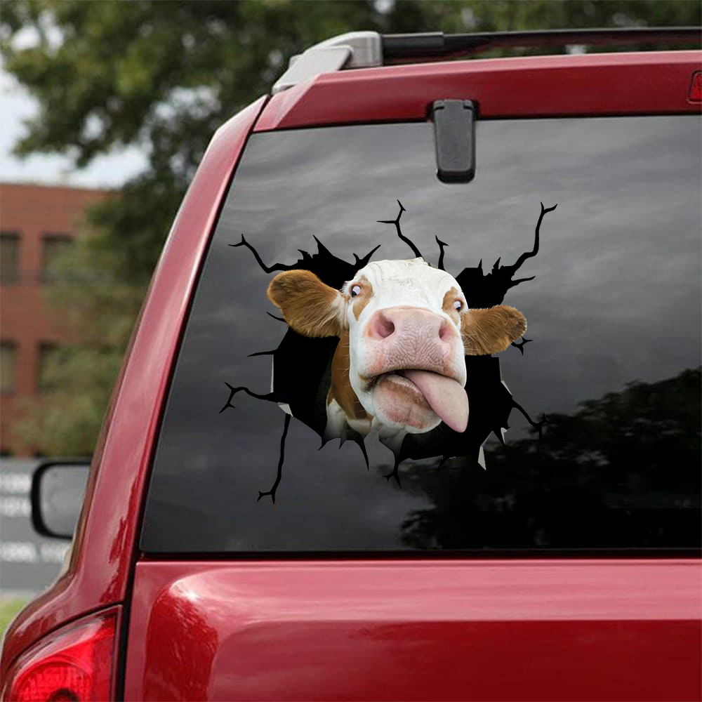 COW CRACK STICKER CATTLE LOVER