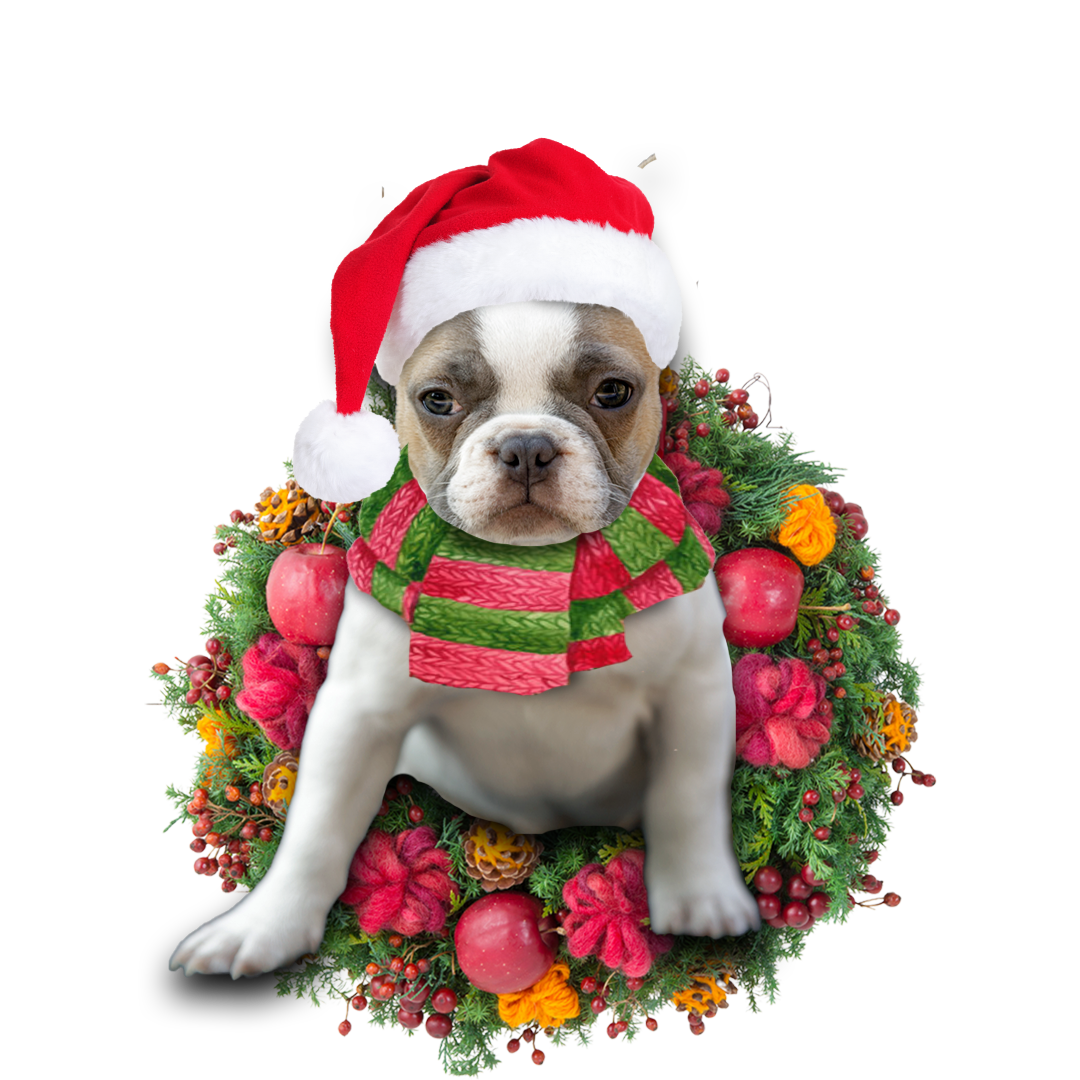 French Bulldog Christmas Ornament