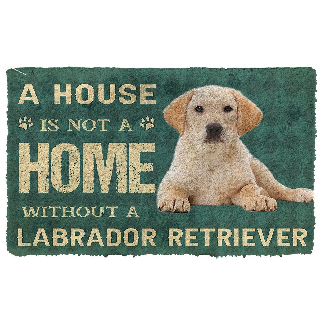 Noodever 3D A House Is Not A Home Labrador Retrievers Dog Doormat