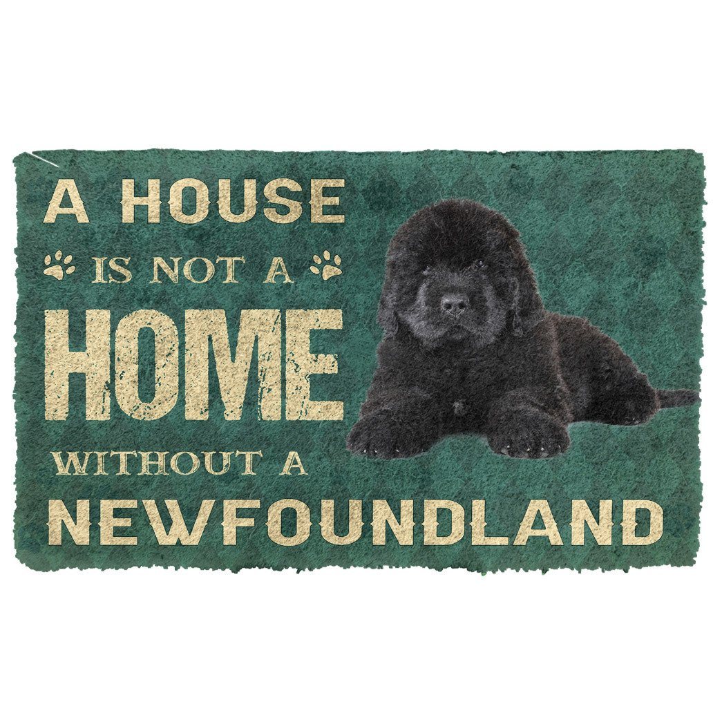 Noodever 3D A House Is Not A Home Newfoundland Dog Doormat
