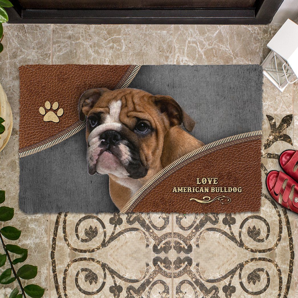 Noodever 3D American Bulldog Doormat