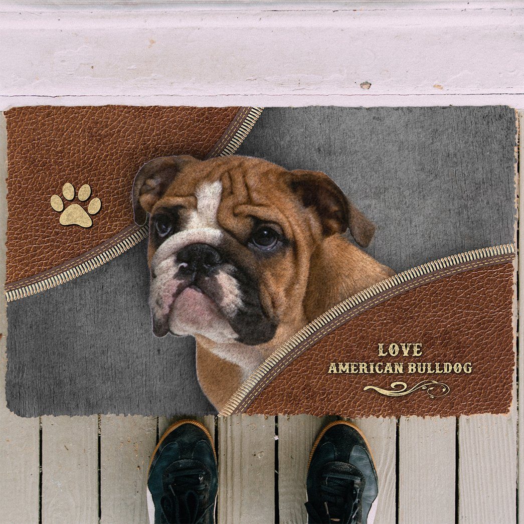 Noodever 3D American Bulldog Doormat