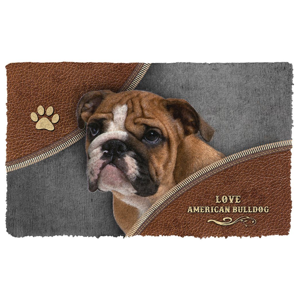 Noodever 3D American Bulldog Doormat