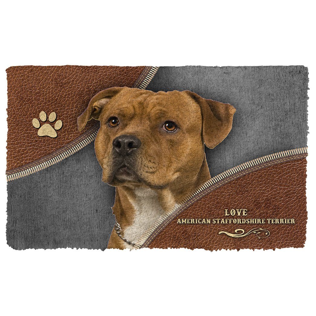 Noodever 3D American Staffordshire Terrier Doormat