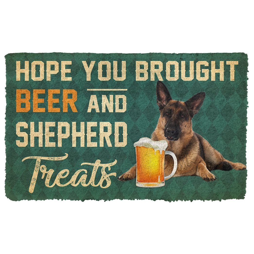 Noodever 3D Hope You Brought Beer And Shepherd Treats Doormat