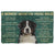 Noodever 3D House Rules Bernese Mountain Dog Doormat