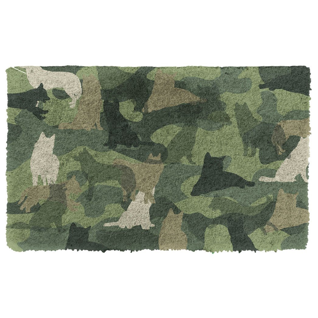 Noodever 3D Husky Camo Doormat