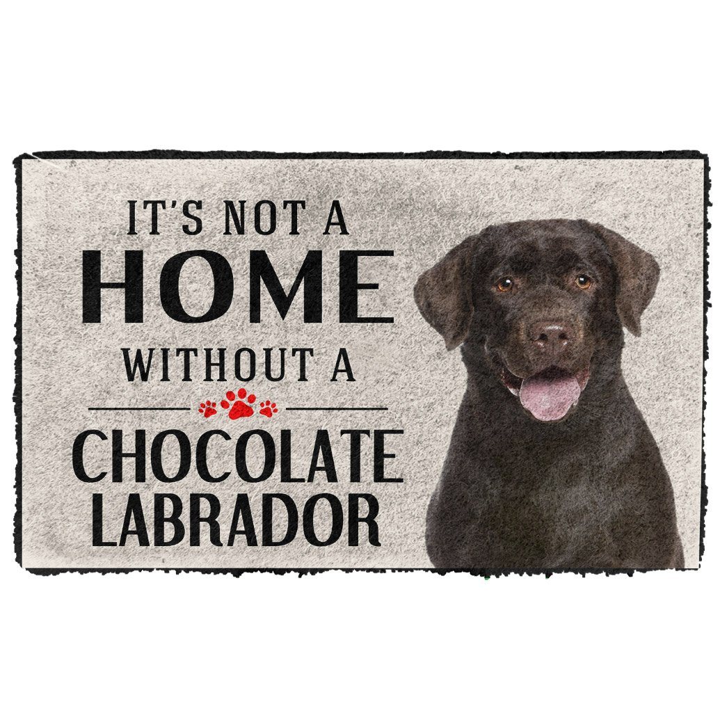Noodever 3D Its Not A Home Without A Chocolate Labrador Doormat