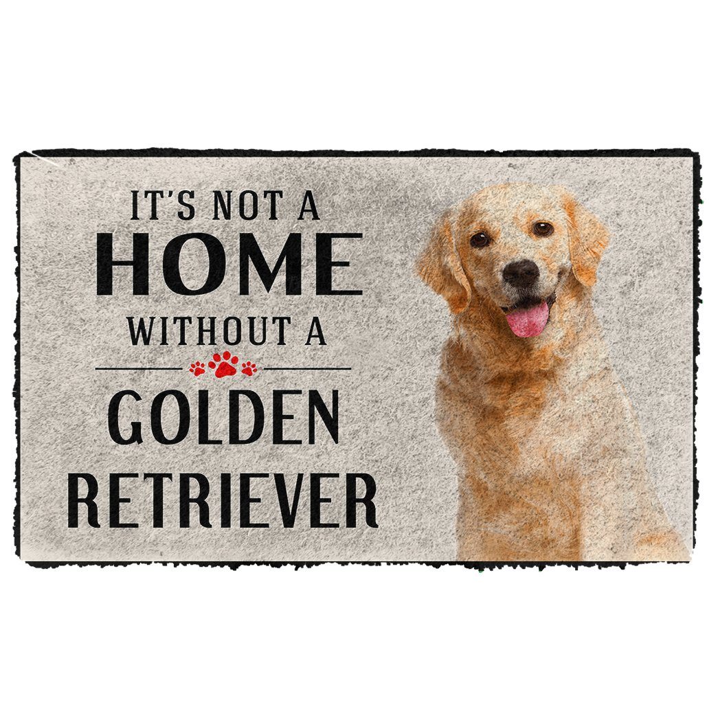 Noodever 3D Its Not A Home Without A Golden Retriever Doormat