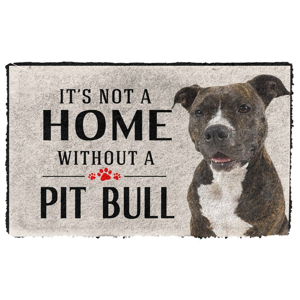 Noodever 3D Its Not A Home Without A Pit Bull Doormat