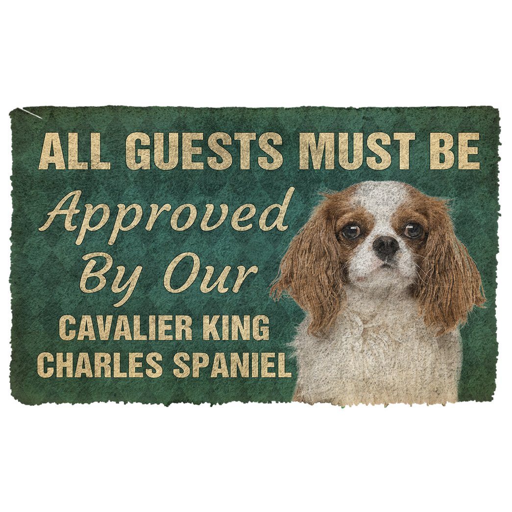 Noodever 3D Must Be Approved By Our Cavalier King Charles Spaniel Pinscher Doormat