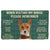 Noodever 3D Please Remember Basenji Dogs House Rules Doormat