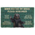 Noodever 3D Please Remember Black Bears House Rule Doormat