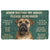 Noodever  3D Please Remember Bullmastiff Dog's House Rules Doormat