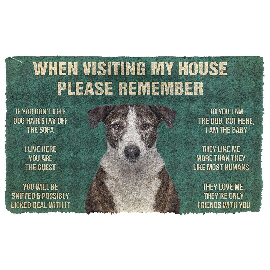 Noodever  3D Please Remember Ibizan Hound Dogs House Rules Doormat