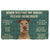 Noodever 3D Please Remember Irish Terrier Dogs House Rules Doormat
