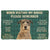 Noodever 3D Please Remember Irish Wolfhound Dogs House Rules Doormat