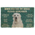 Noodever  3D Please Remember Kuvasz Dogs House Rules Doormat