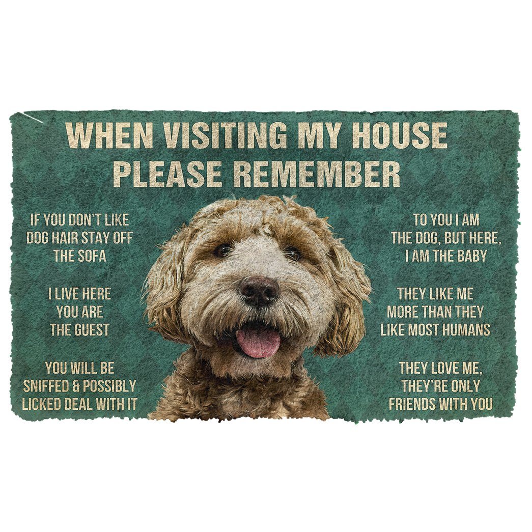 Noodever 3D Please Remember Labradoodle House Rules Doormat