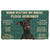 Noodever  3D Please Remember Miniature Pinscher Dog's House Rules Doormat