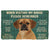 Noodever 3D Please Remember Puggle Dogs House Rules Doormat