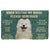 Noodever 3D Please Remember Samoyed House Rules Doormat