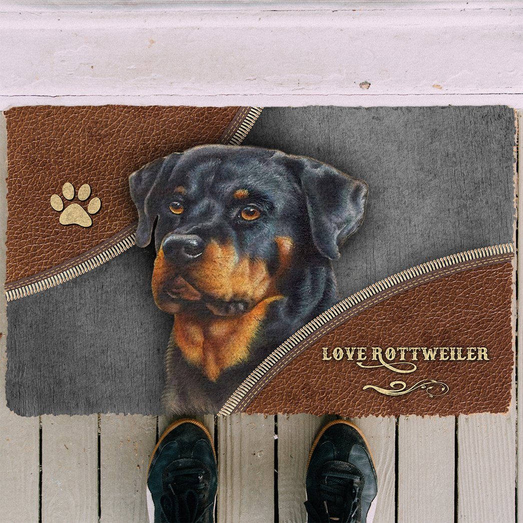 Noodever 3D Rottweiler Doormat