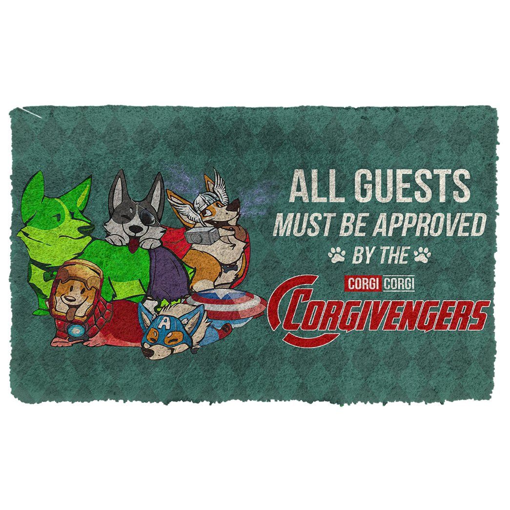 Noodever 3D This House Protected By Corgi Doormat