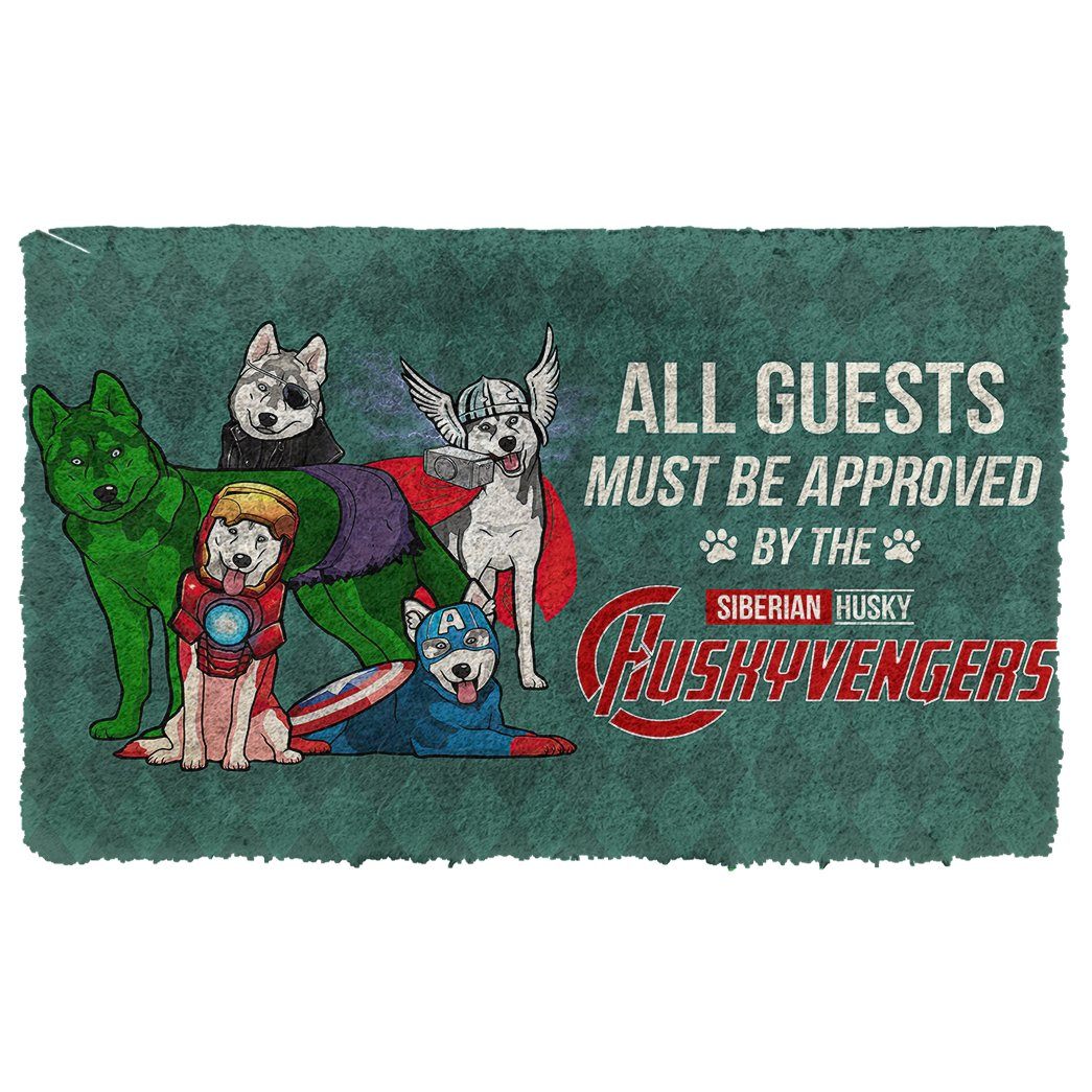 Noodever 3D This House Protected By Husky Doormat
