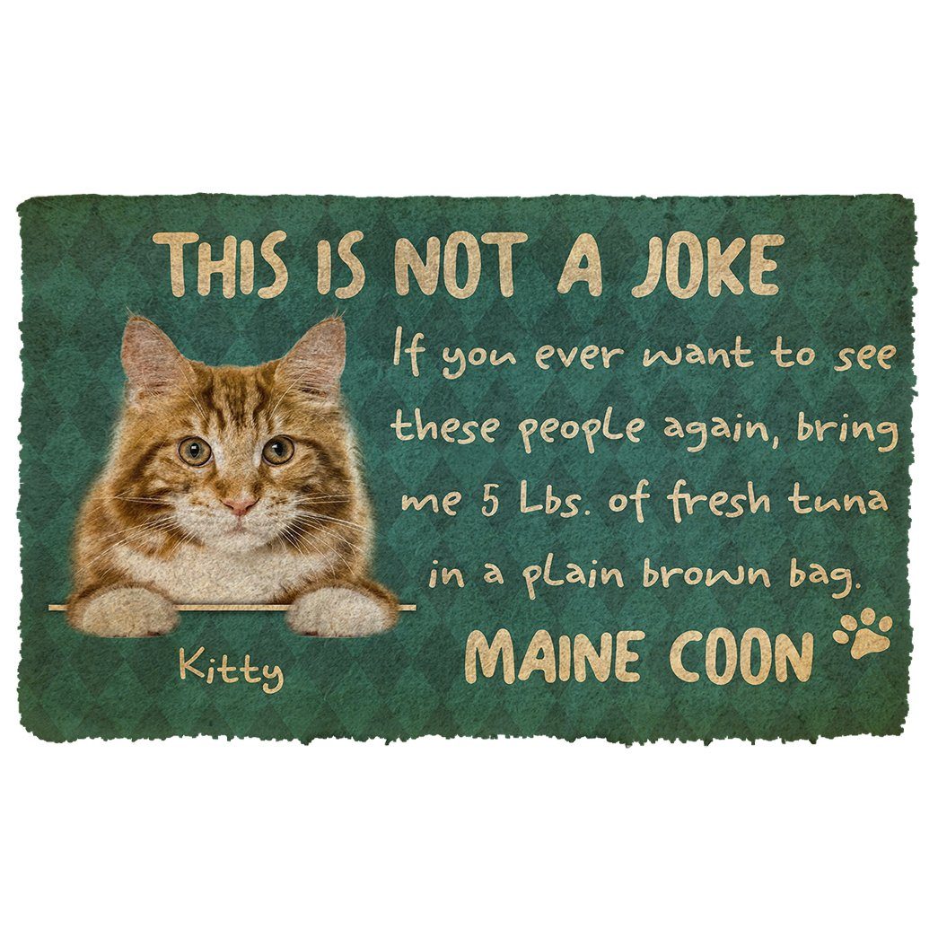 Noodever 3D This Is Not A Jock Maine Coon Doormat
