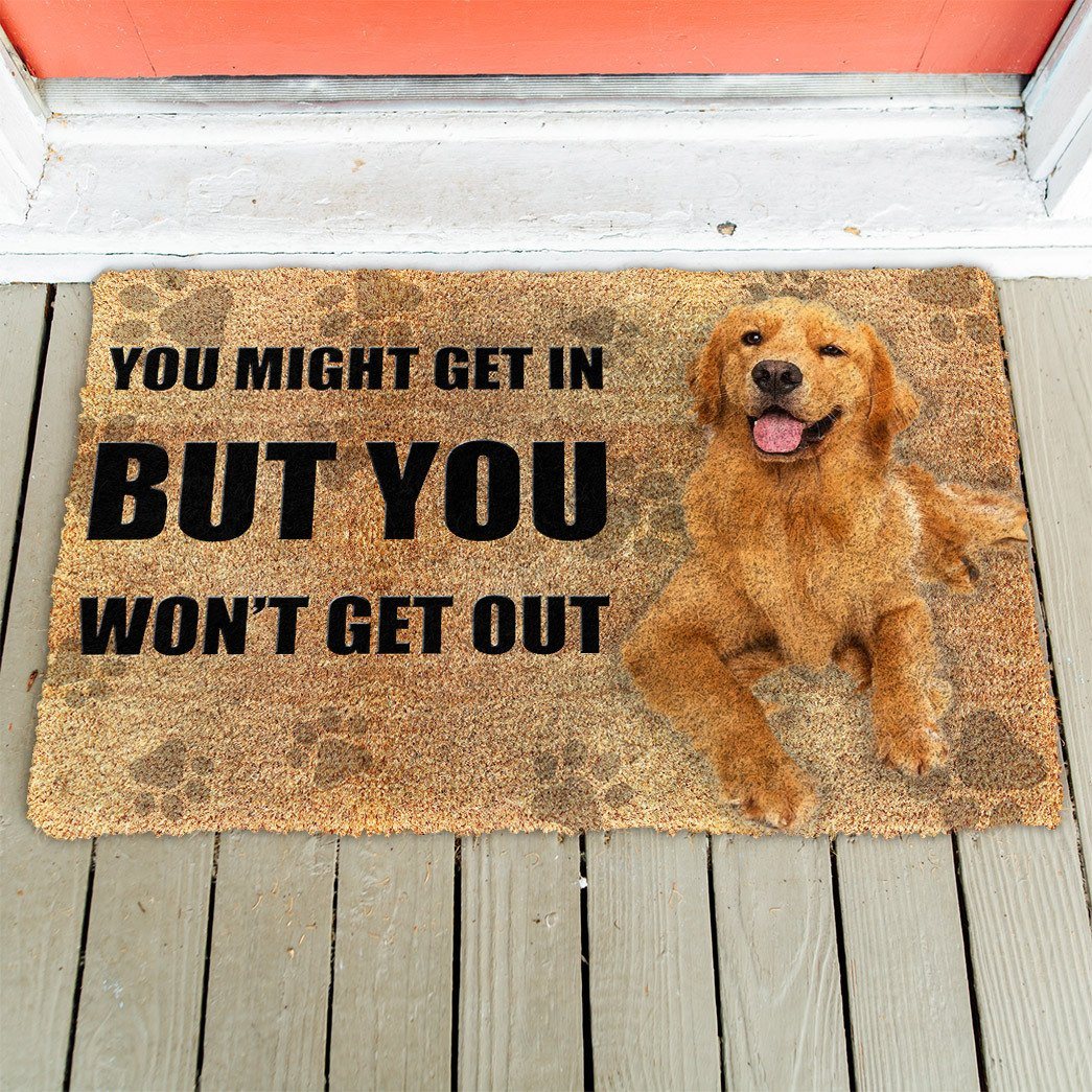 Noodever 3D You Might Get In Golden Retriever Doormat