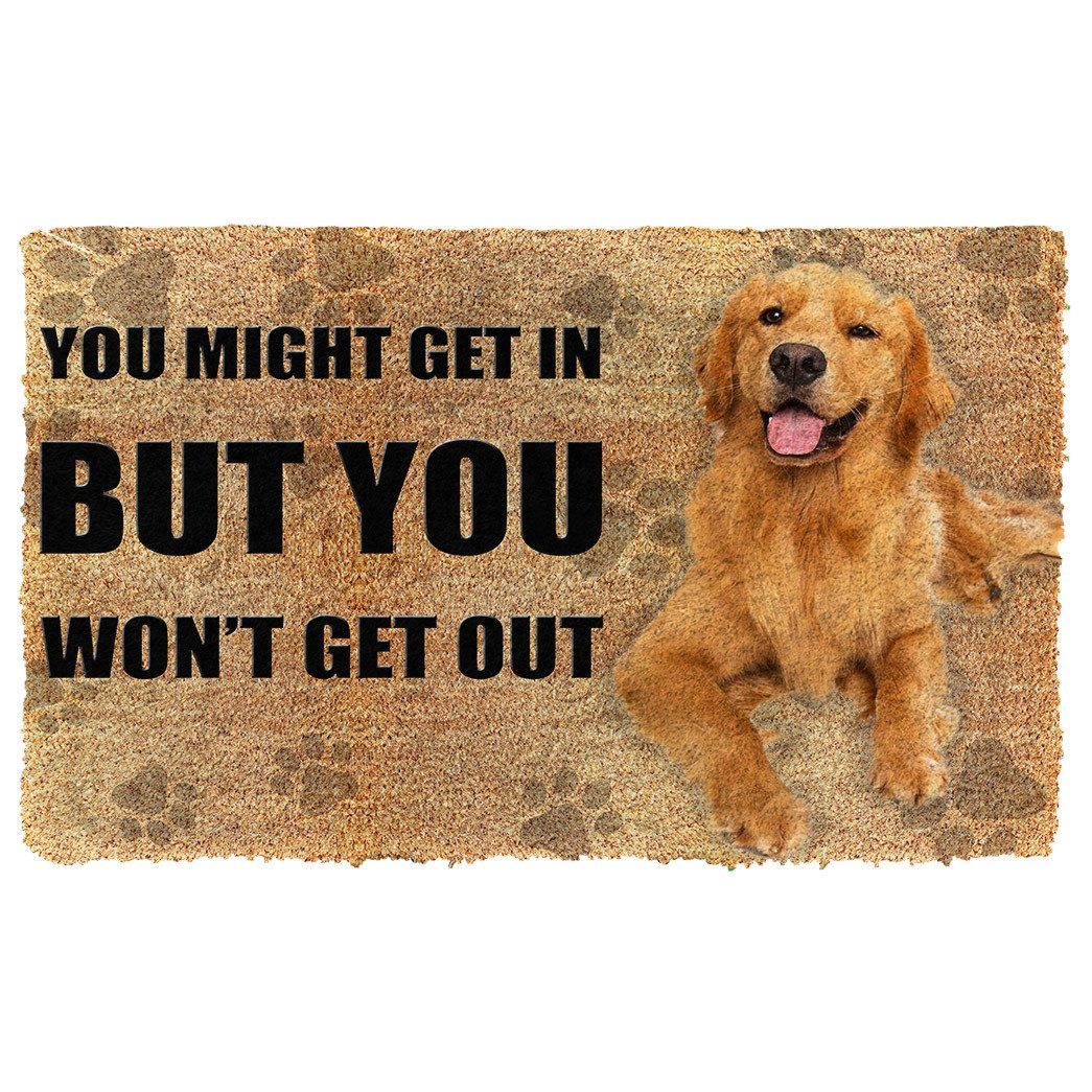 Noodever 3D You Might Get In Golden Retriever Doormat