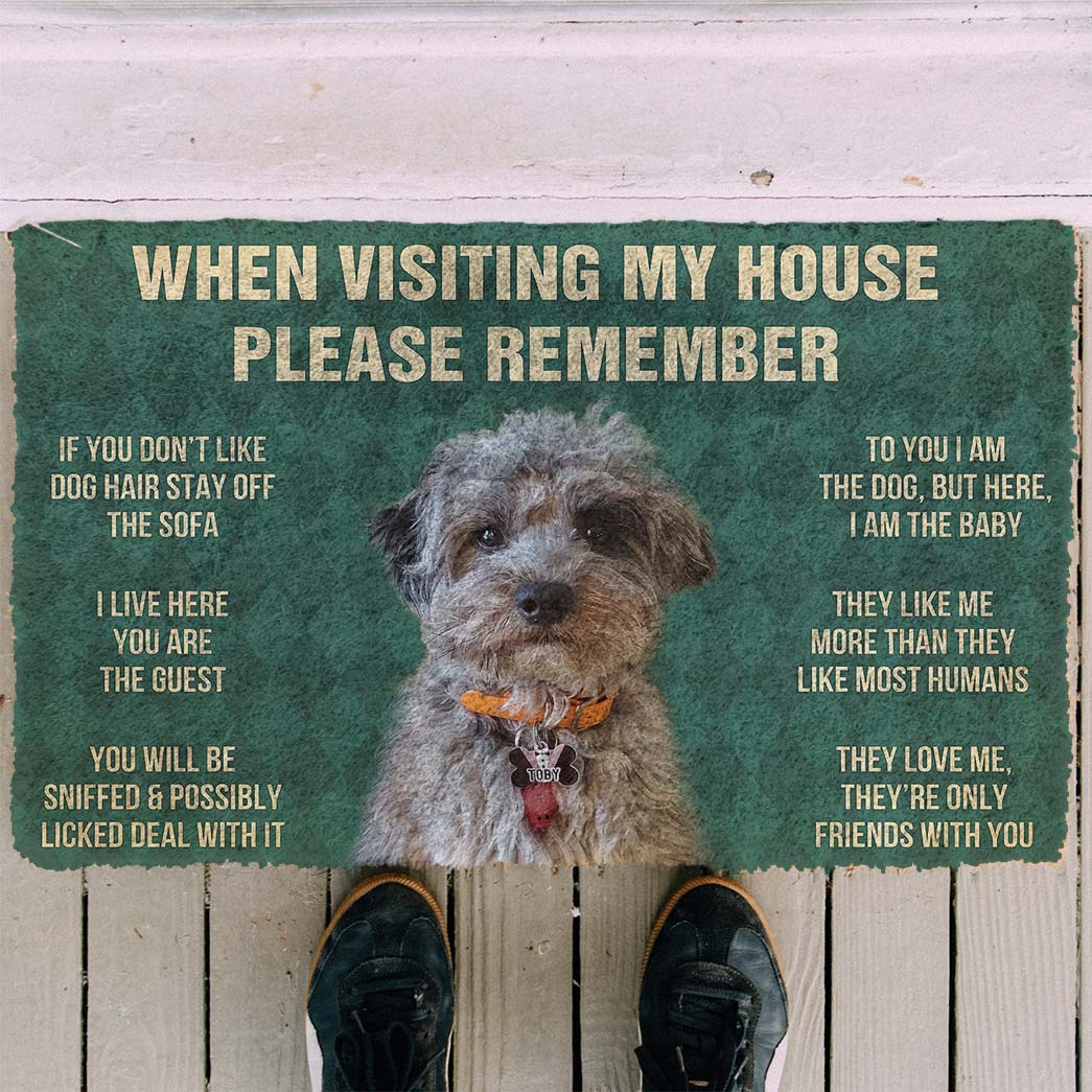 Noodever 3D Please Remember Dog Doormat