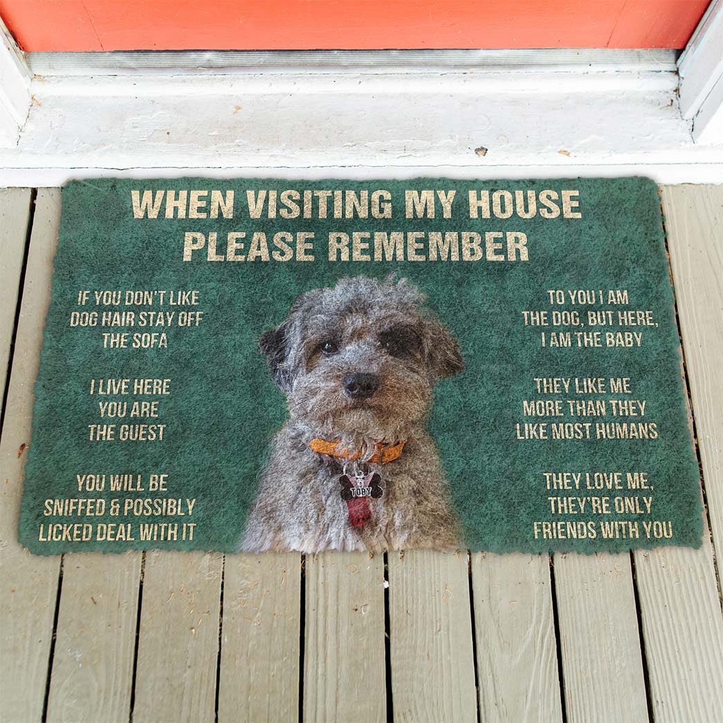 Noodever 3D Please Remember Dog Doormat