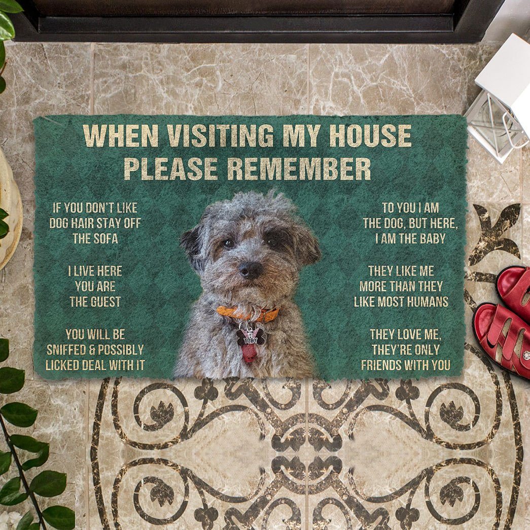 Noodever 3D Please Remember Dog Doormat