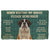 Noodever 3D Please Remember St Bernard House Rule Doormat