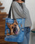 german shepherd1-in pocket-Cloth Tote Bag
