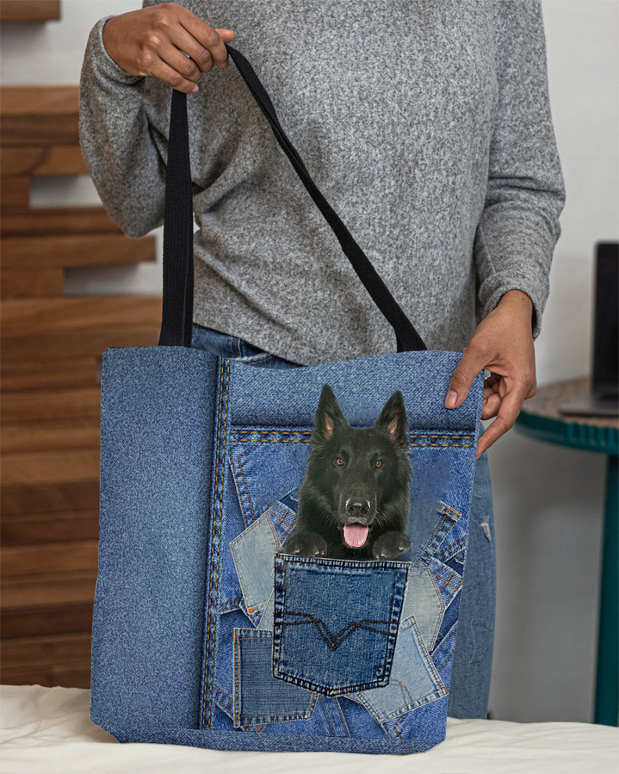 groenendael-in pocket2-Cloth Tote Bag