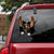 Basset Hound Crack Car Sticker, Toilet Sticker, Fridge Sticker 2
