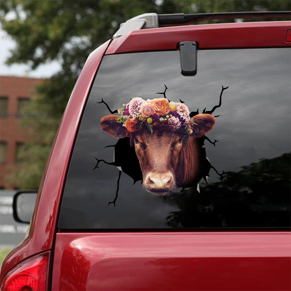 COW CRACK STICKER CATTLE LOVER