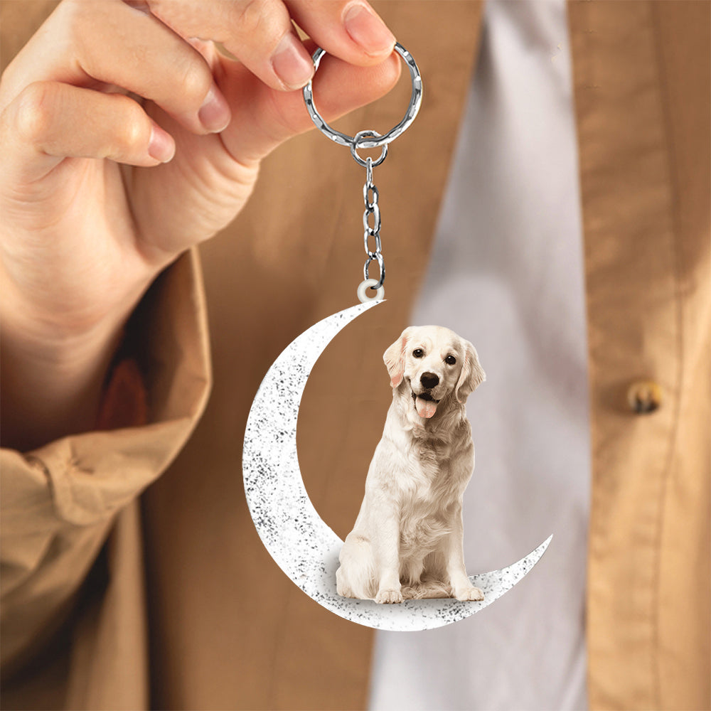 Labrador_3-Sit On The Moon Keychain