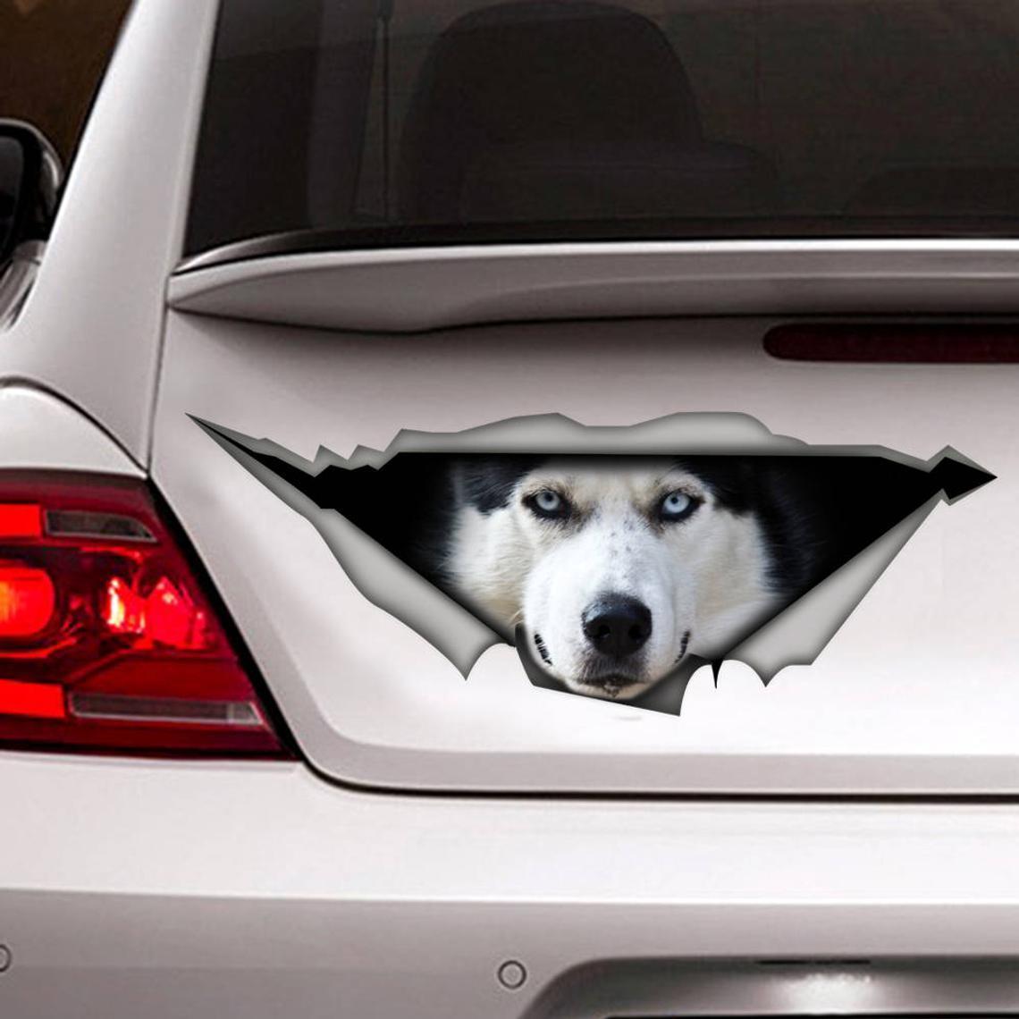 Shopping Hund Crack Car Aufkleber Lustiges Tier Wallpaper Fenster