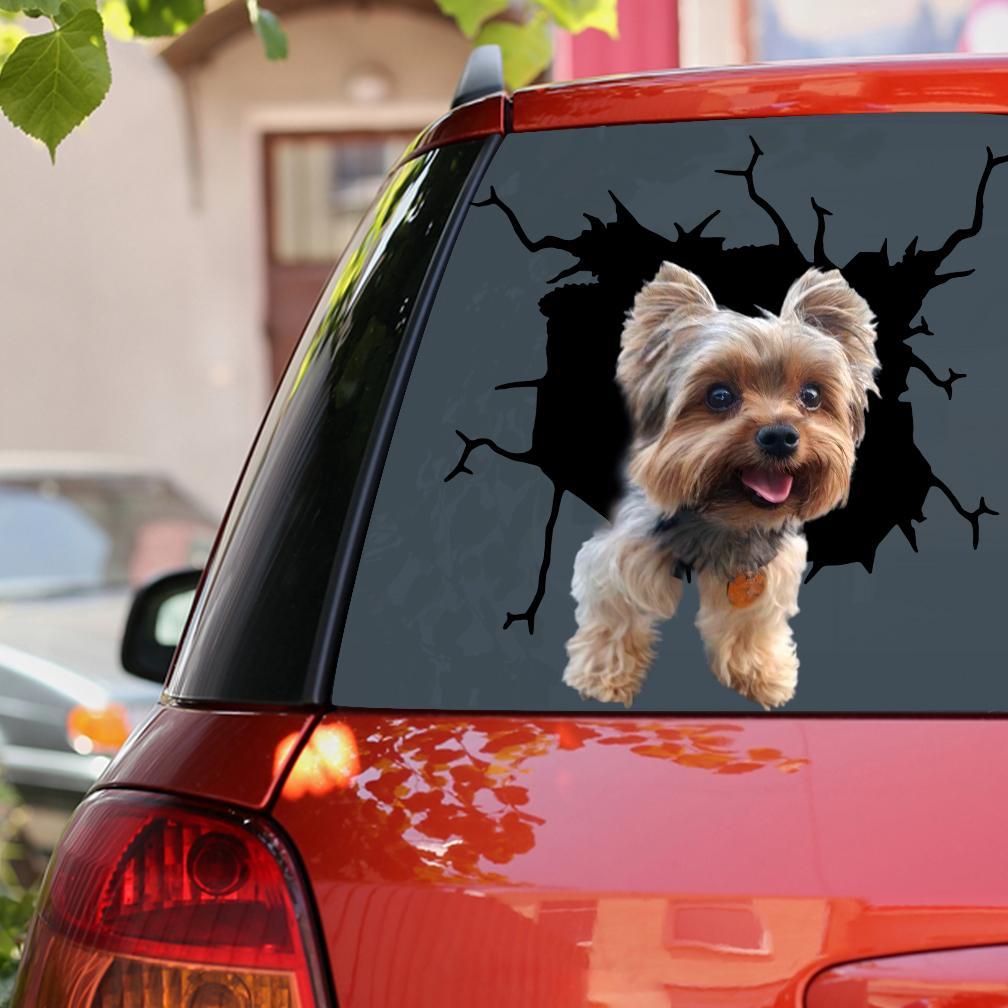 Yorkshire Terrier Car Sticker Lover 2
