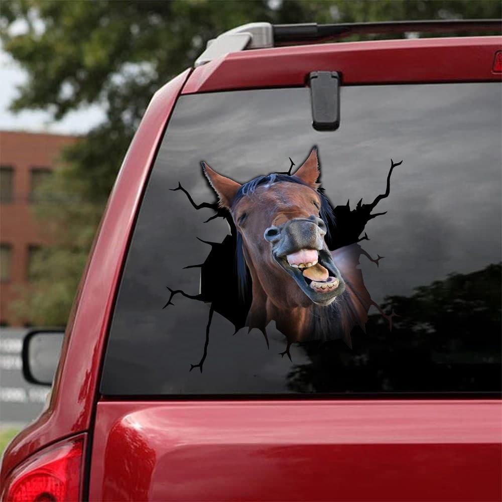 Horse Crack Car Sticker Cattle Lover (37)