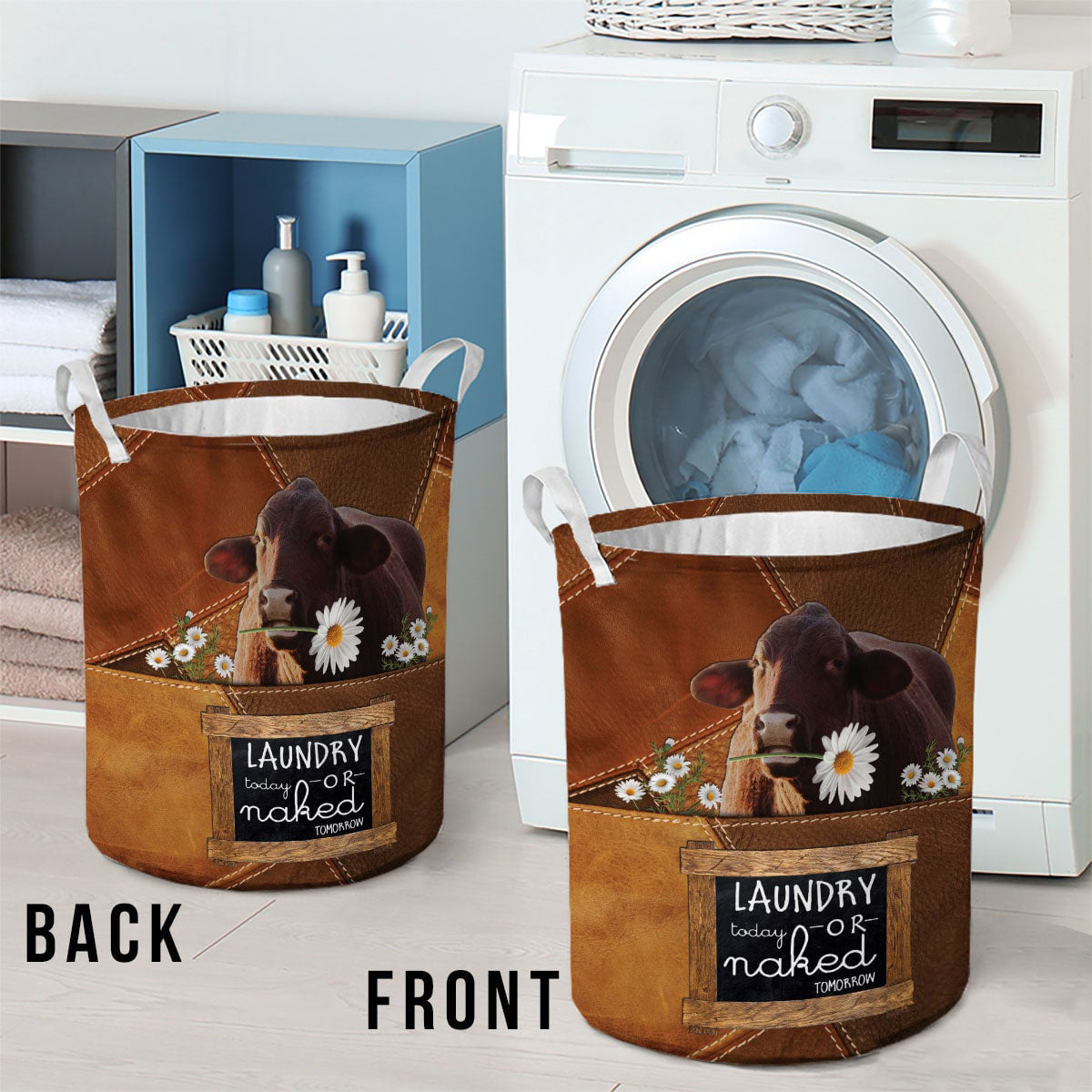 Santa gertrudis cattle2-laundry today or naked tomorrow laundry basket