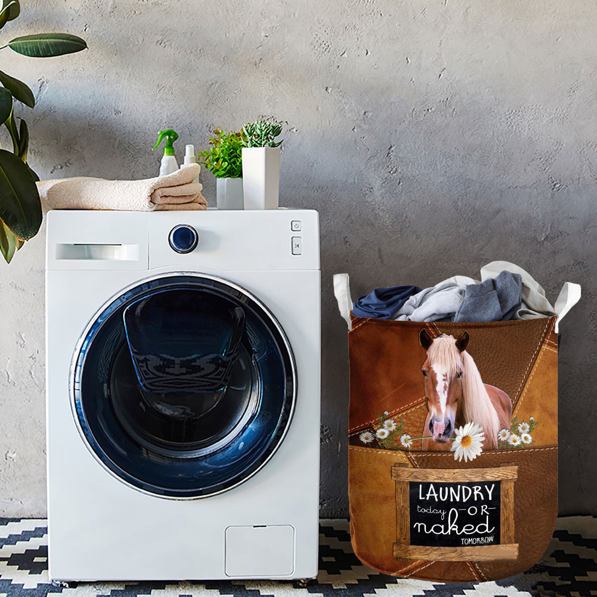 AMorgan-laundry today or naked tomorrow laundry basket