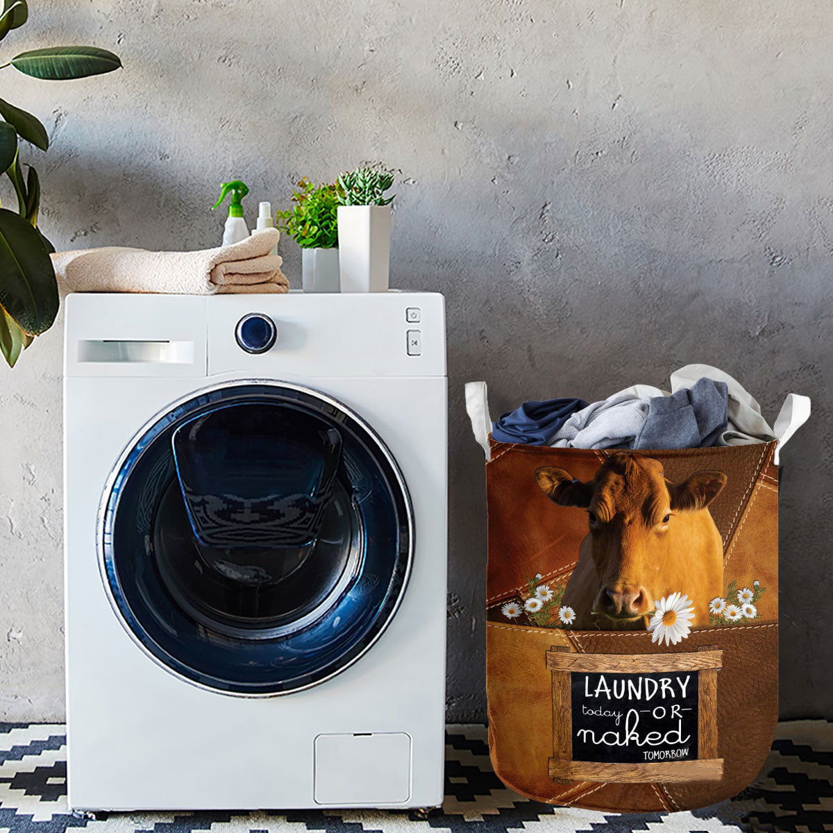 Guernsey-laundry today or naked tomorrow laundry basket