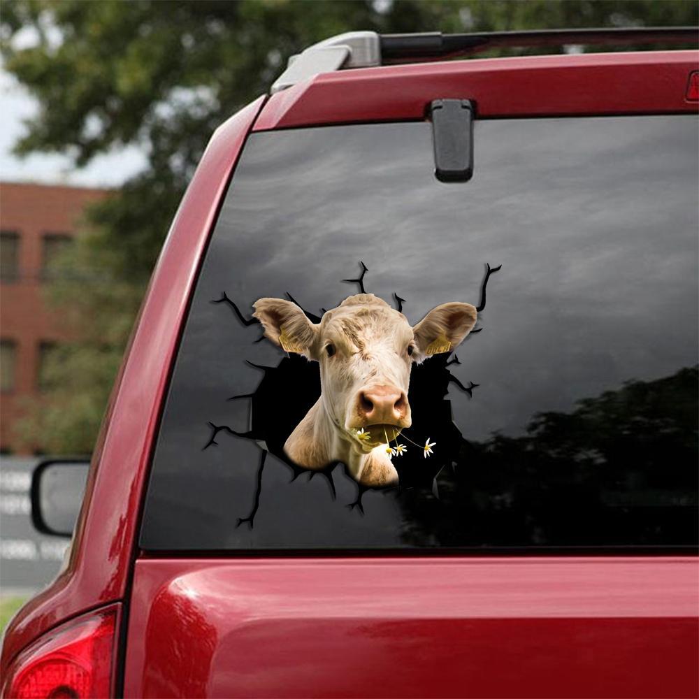 COW CRACK STICKER CATTLE LOVER