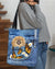 pekingese1-Butterfly Daisies Fait-CLOTH TOTE BAG