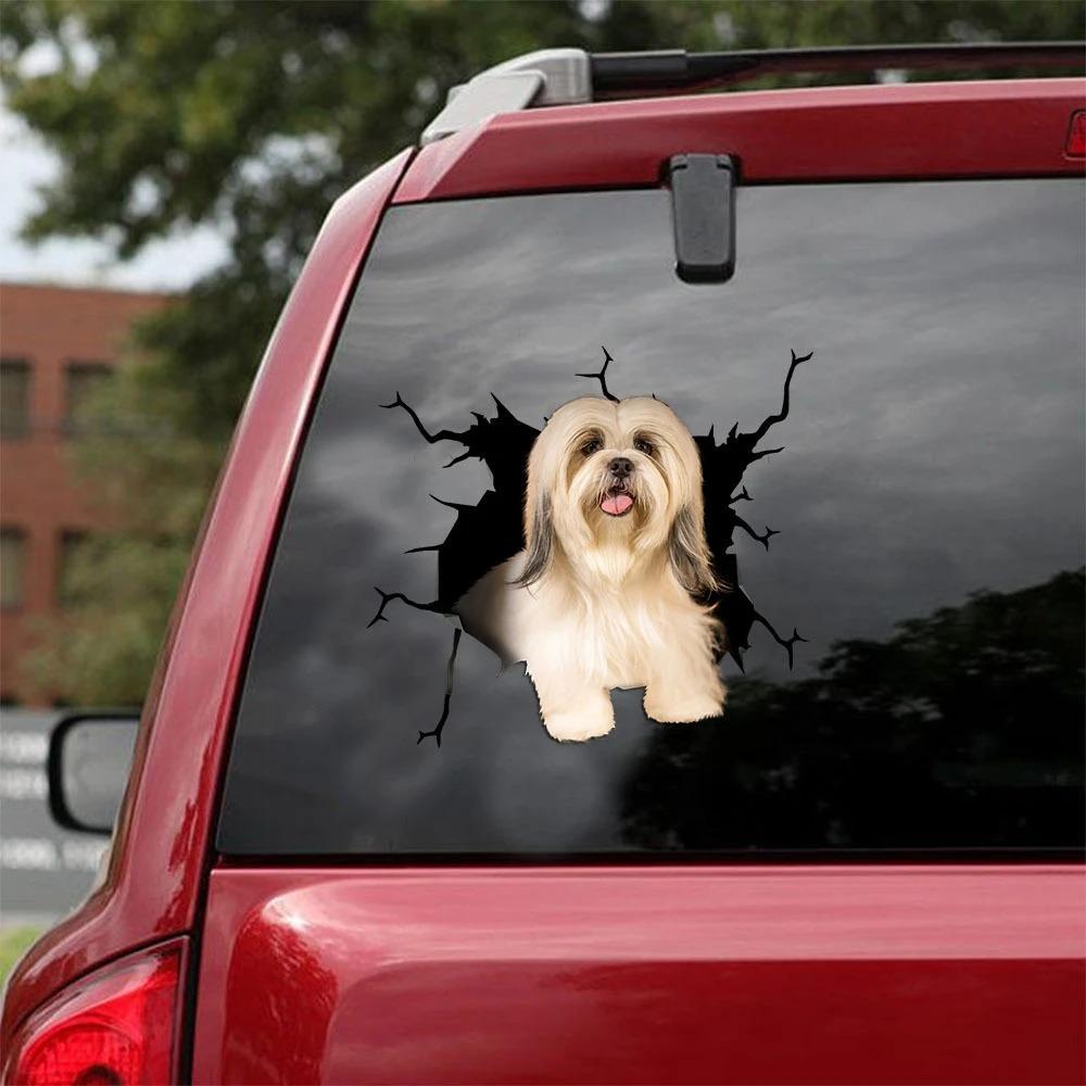 LHASA APSO CRACK CAR STICKER 6